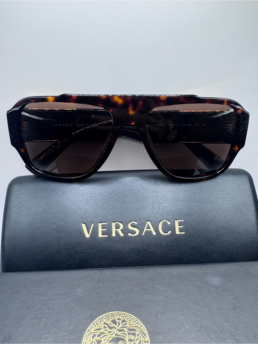 Versace VE 4436U Havana/Dark Brown (10873) Sunglasses